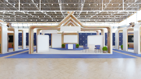 Medium Exhibition Stand daylight